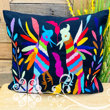 Black Otomi Decorative Pillow Cases - with Zipper