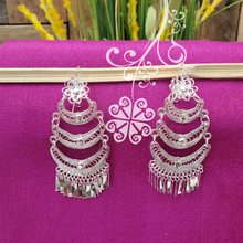 Large Silver Traditional Filigrana Artisan Earrings