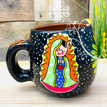 Virgen de Guadalupe Hand Painted Mug - Round Shape