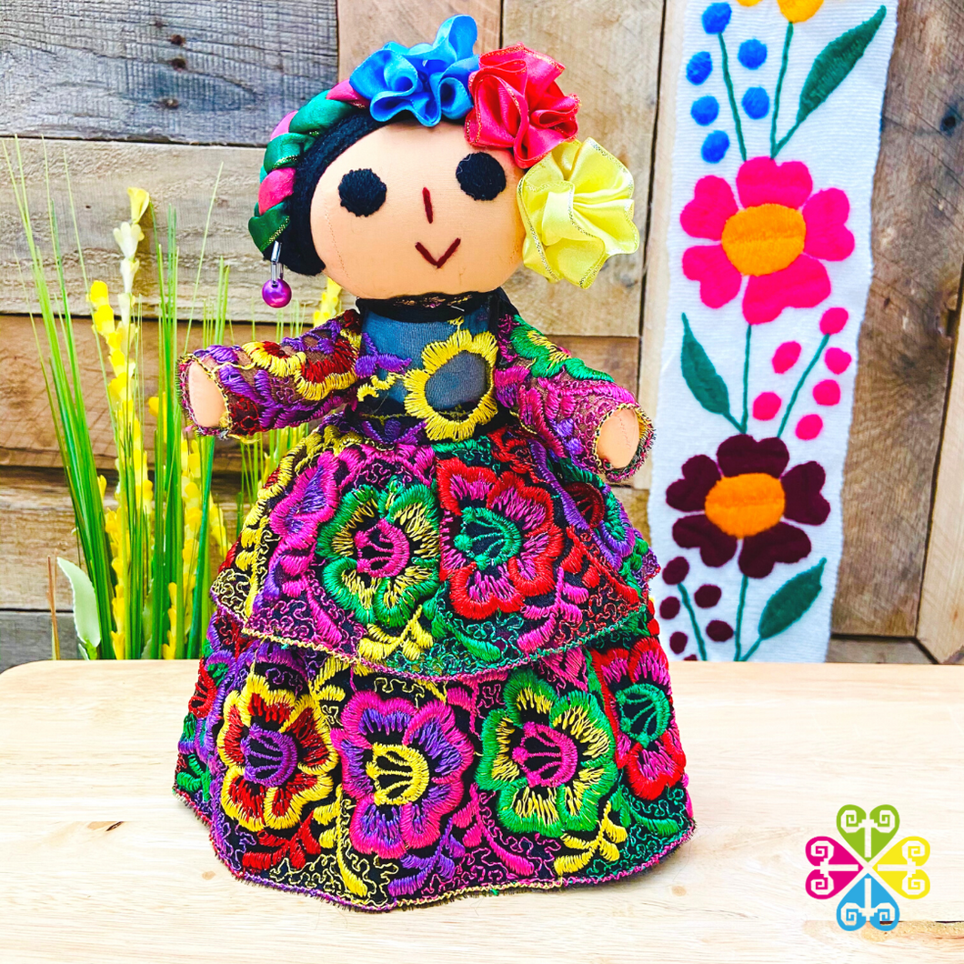 Chiapas Dress Mexican Otomi Doll - Fina