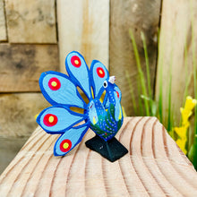 Mini Peacock Alebrije Handcarve Wood Decoration Figure