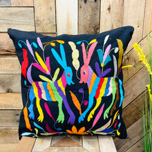 Black Otomi Decorative Pillow Cases - with Zipper