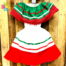 Tricolor Mexican Campesino Children Dress