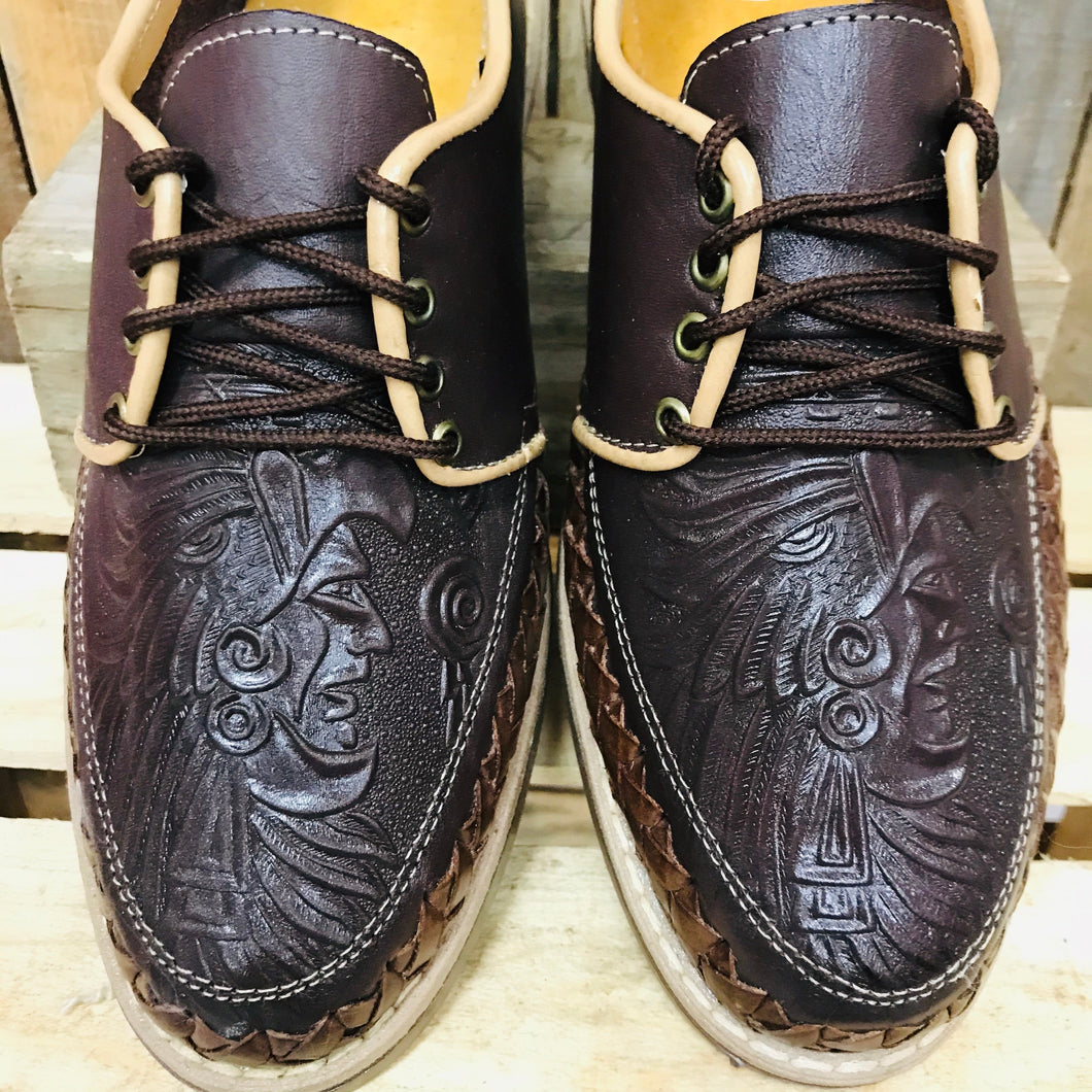 Dark Brown Warrior- Leather Men Shoes