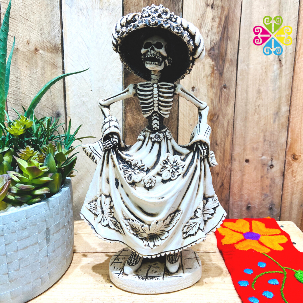 Dancing Catrina - Day of the Dead Decoration Resin Statue