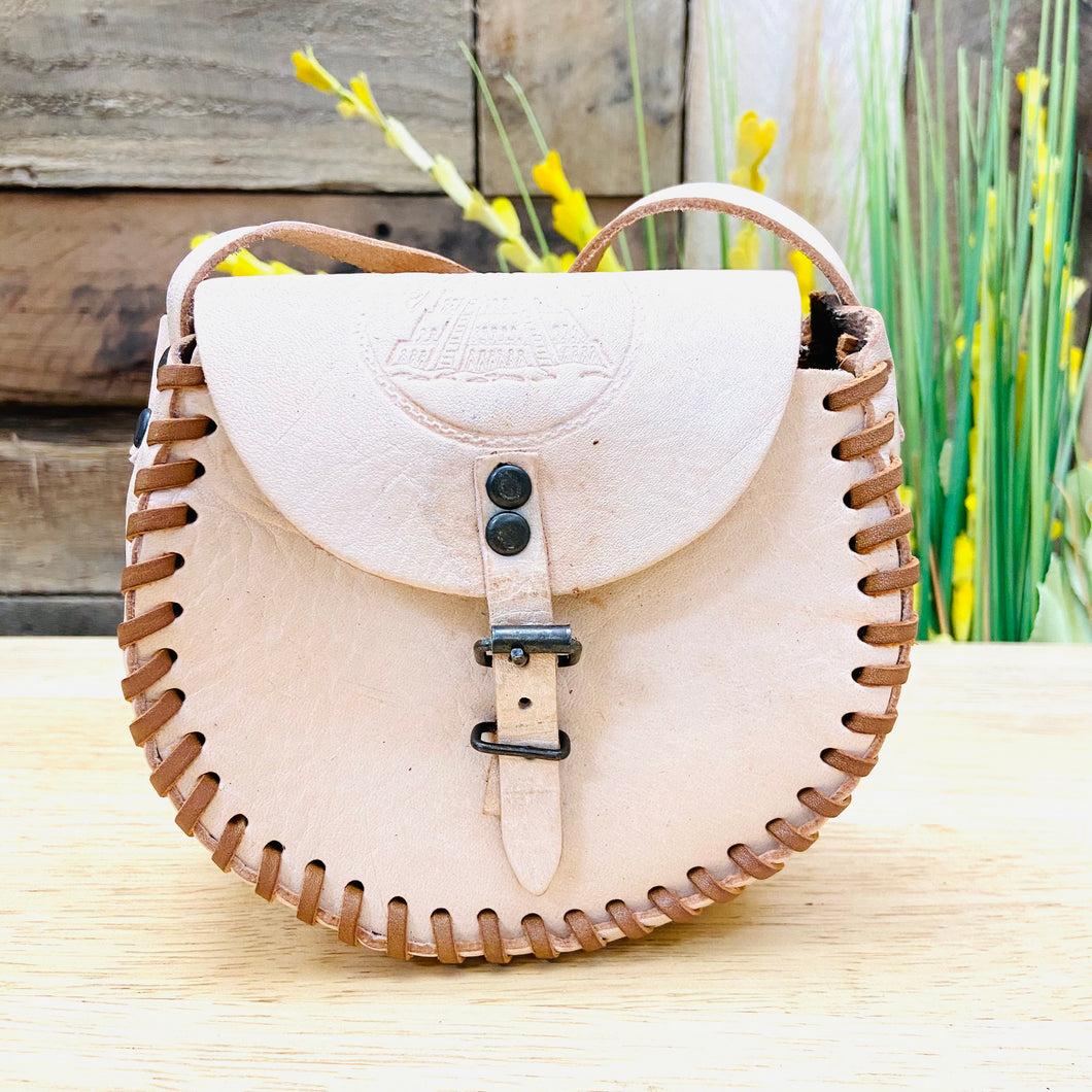 Small Natural Leather Children Bag